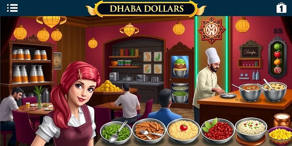 Dhaba Dollars Dynasty - Punjabi Dhaba Gameplay Dhaba Dollars Dynasty gameplay showing a busy Punjabi dhaba with customers, chefs, and various dishes on display